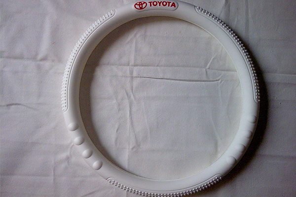 Silicone steering wheel cover